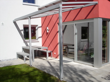 Überdachung in Altötting Spenglerei Metallbau Lex in Altötting