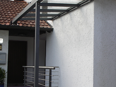 Überdachung in Mehring Spenglerei Metallbau Lex in Mehring